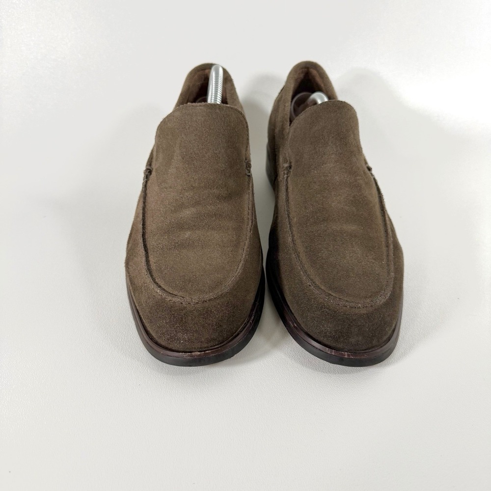 Lucky Brand Men's Canton Loafer Taupe Brown Suede Leather Leather Shoes Size 11M